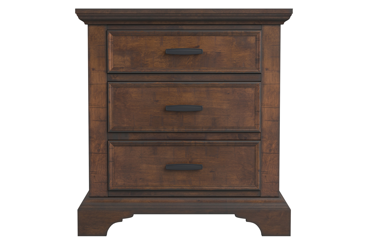 Coaster - Elk Grove 3-Drawer Nightstand in Vintage Bourbon