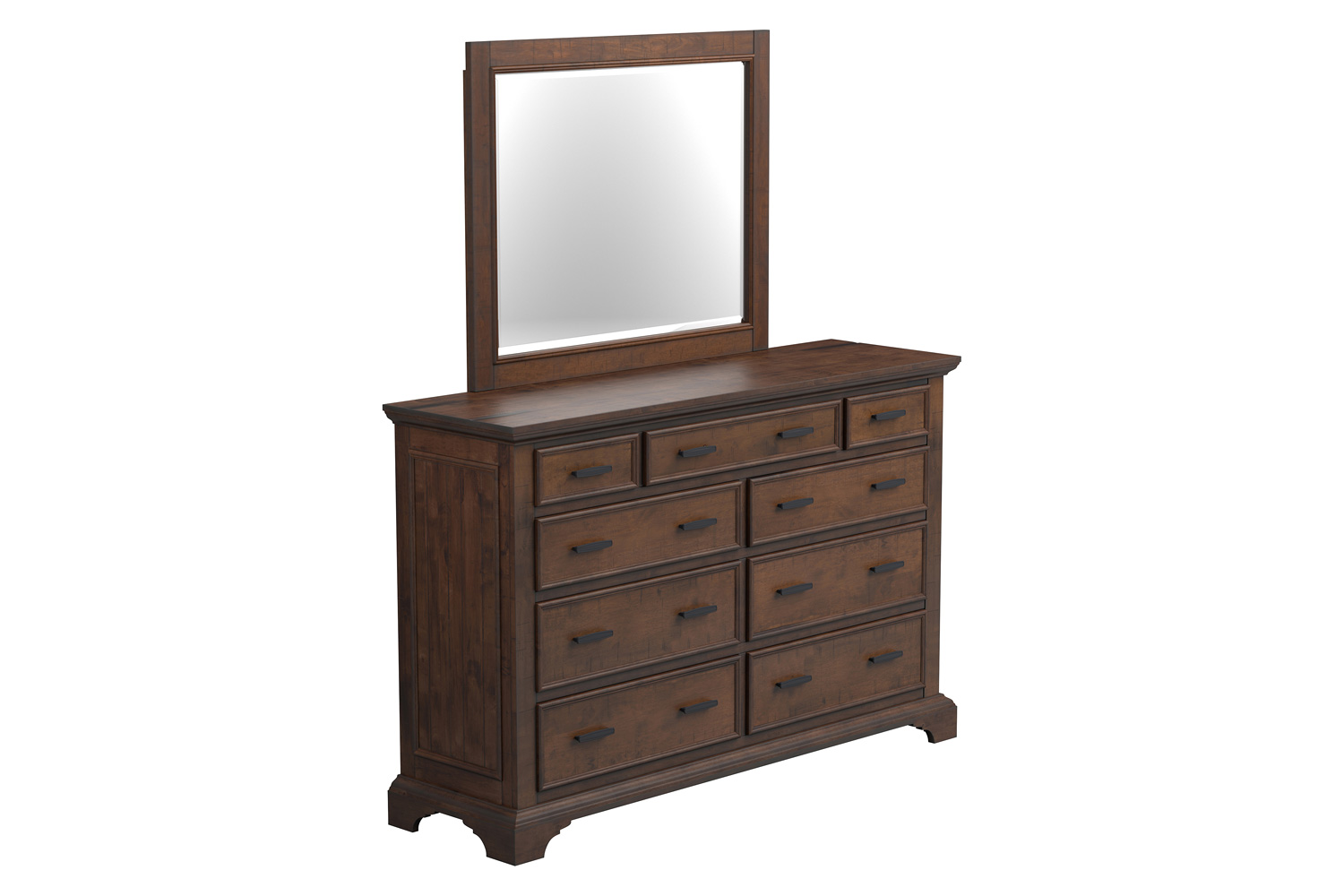 Coaster - Elk Grove 9-Drawer Dresser With Jewelry Tray in Vintage Bourbon