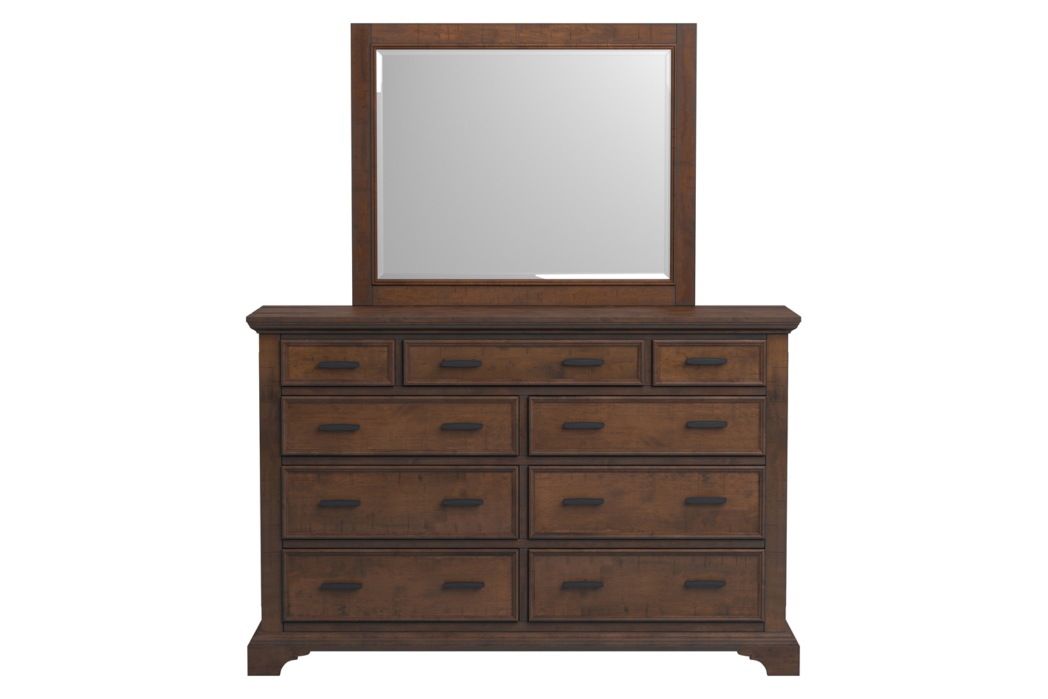 Coaster - Elk Grove 9-Drawer Dresser With Jewelry Tray in Vintage Bourbon