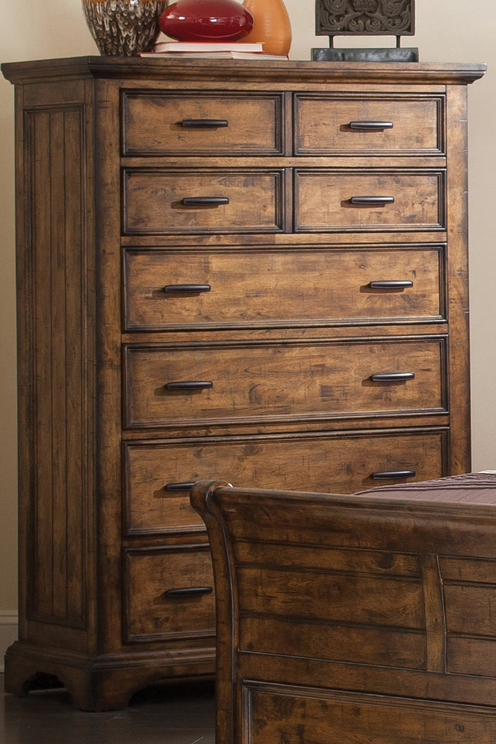 Coaster - Elk Grove 7-Drawer Chest in Vintage Bourbon