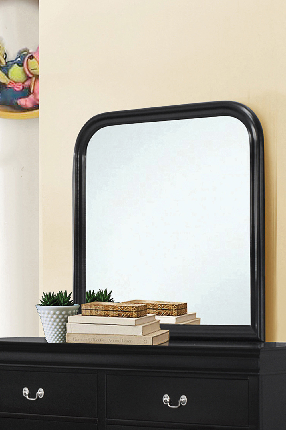 Coaster - Louis Philippe Rectangle Dresser Mirror in Black