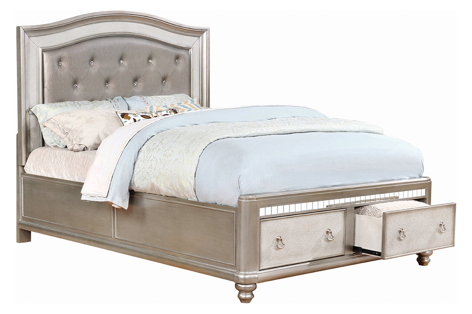 Coaster - Bling Game Upholstered Storage Eastern King Bed