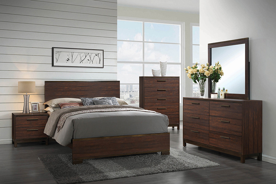 Coaster Edmonton Eastern King Panel Bed - Rustic Tobacco