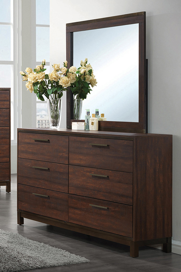 Coaster - Edmonton 6-Drawer Dresser in Rustic Tobacco