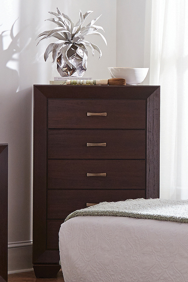 Coaster Kauffman 5-Drawer Chest - Dark Cocoa