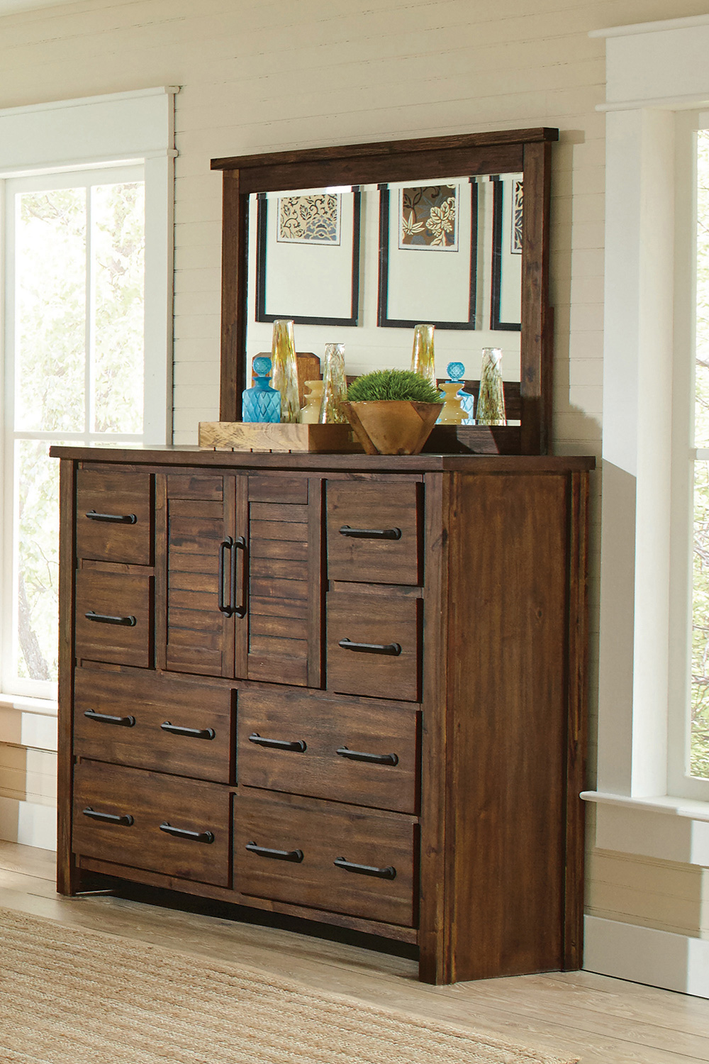 Coaster - Sutter Creek 2-Door Dresser in Vintage Bourbon