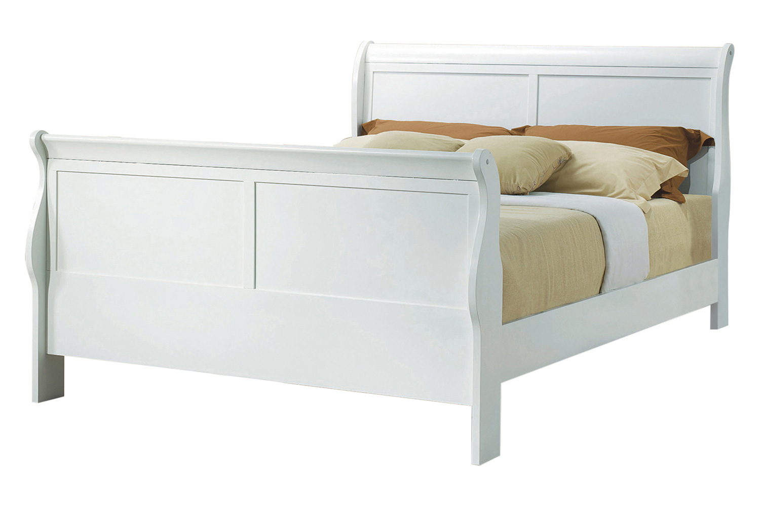 Coaster Louis Philippe Full Sleigh Panel Bed - White