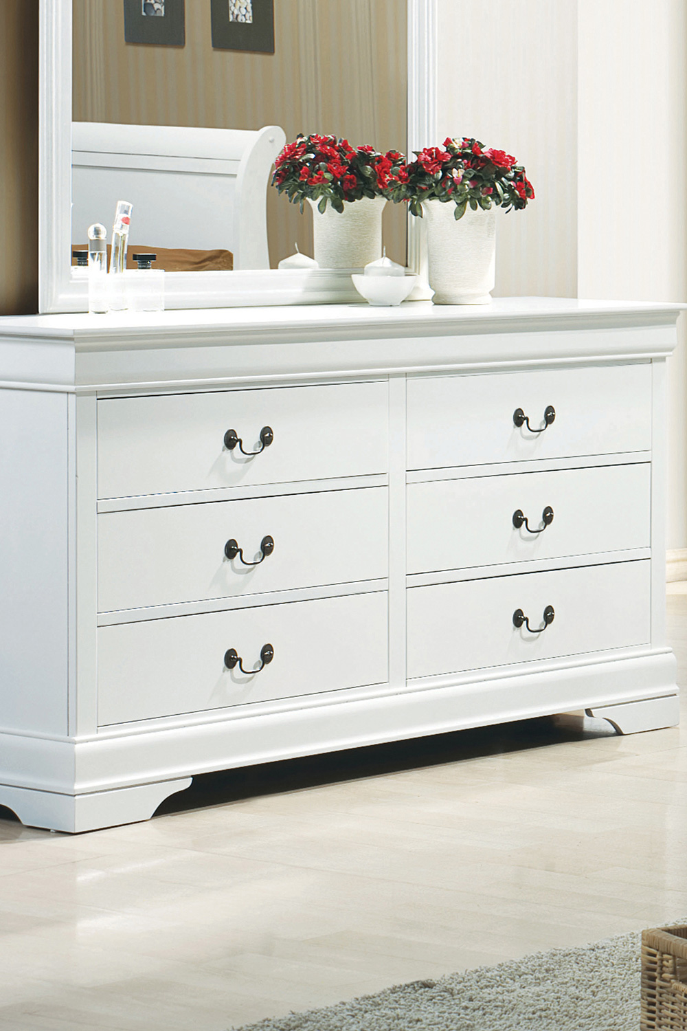 Coaster Louis Philippe 6-Drawer Dresser - White