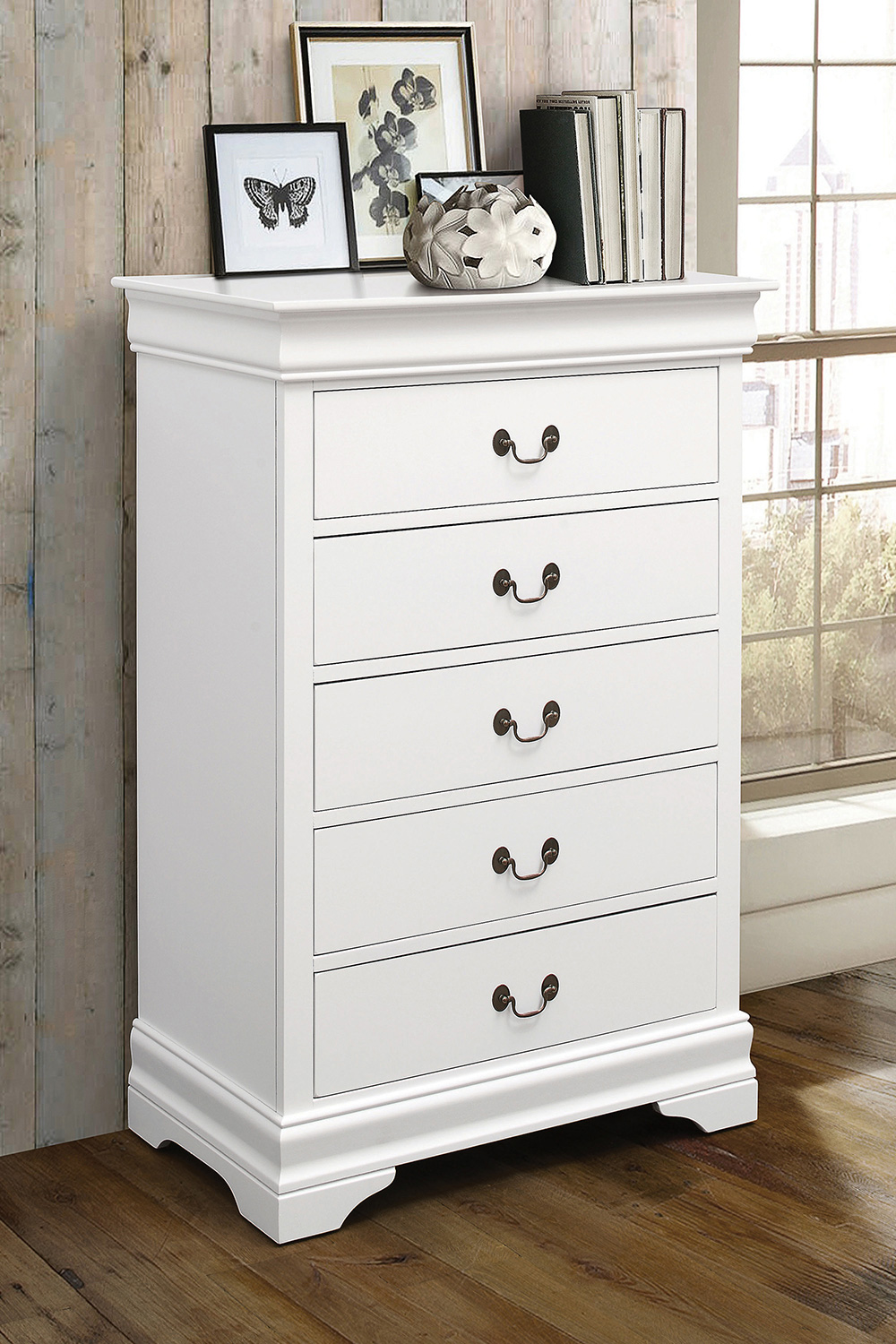 Coaster Louis Philippe 5-Drawer Chest - White