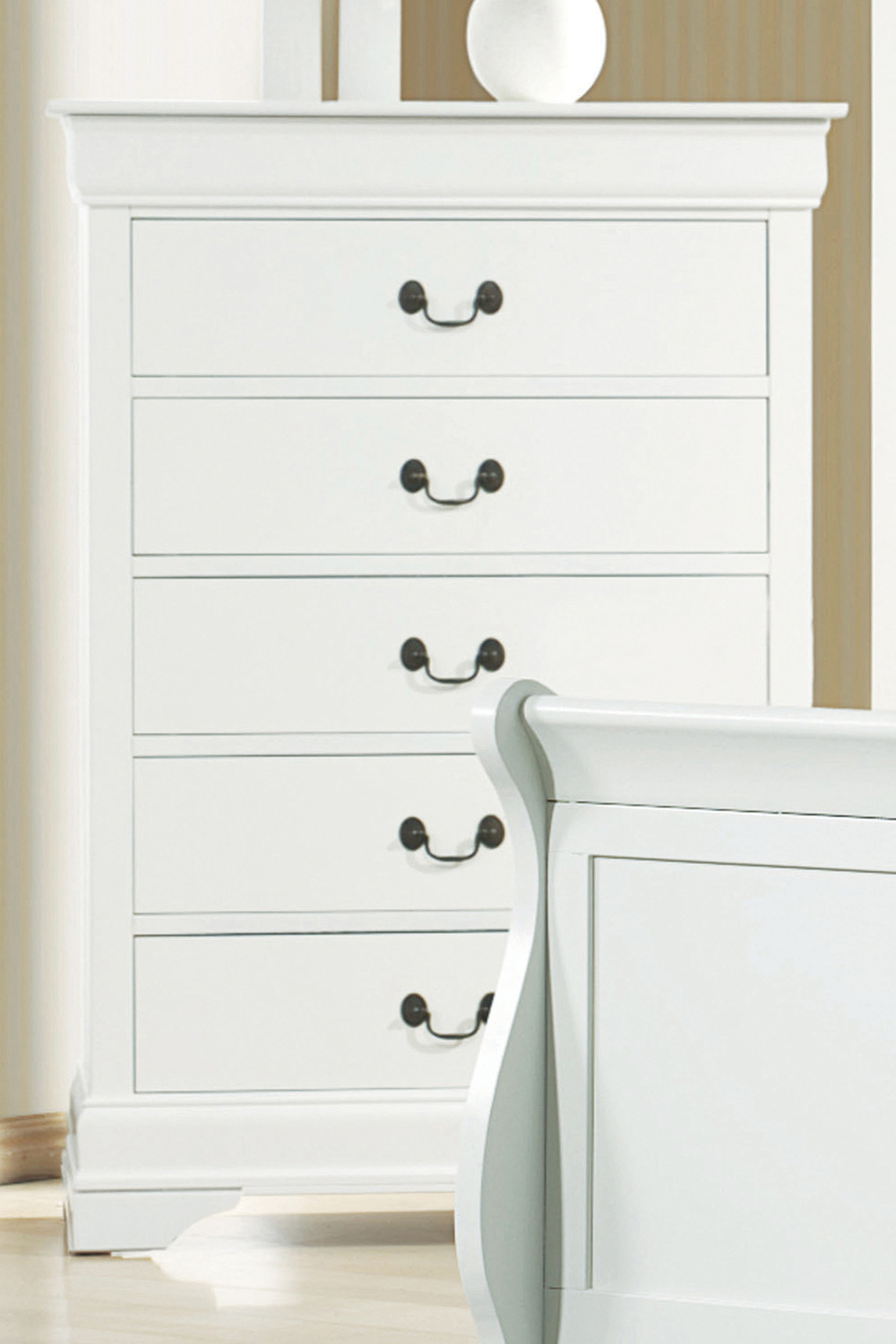 Coaster Louis Philippe 5-Drawer Chest - White