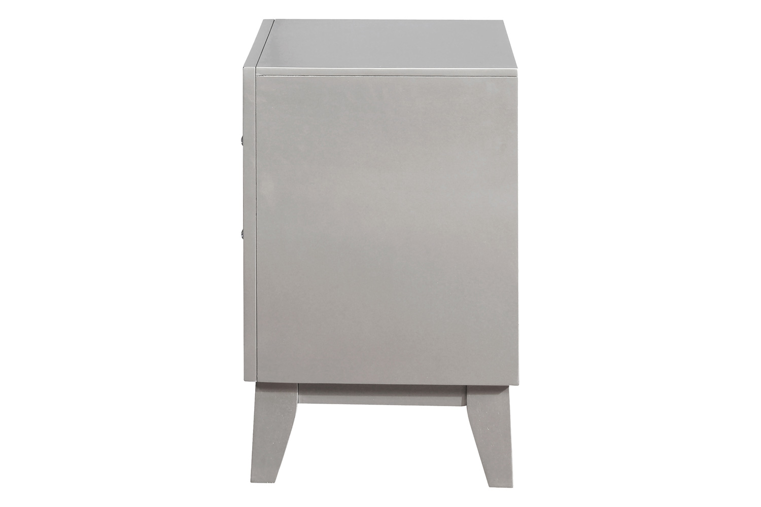 Coaster - Leighton 2-Drawer Nightstand in Metallic Mercury