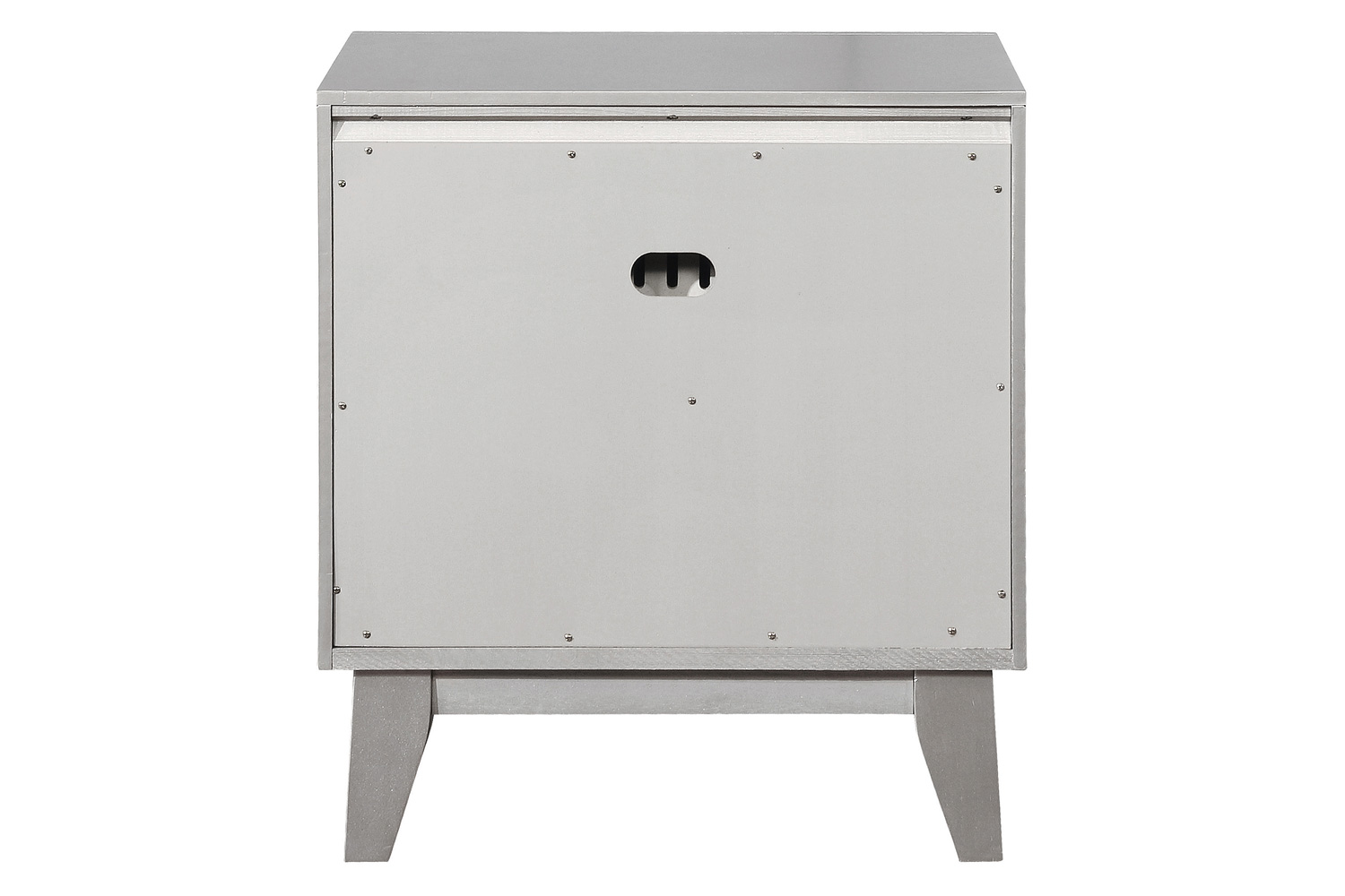 Coaster - Leighton 2-Drawer Nightstand in Metallic Mercury