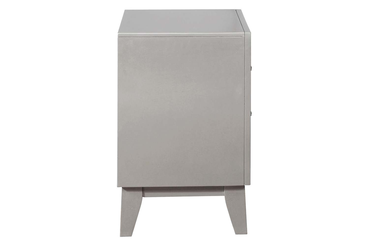 Coaster - Leighton 2-Drawer Nightstand in Metallic Mercury