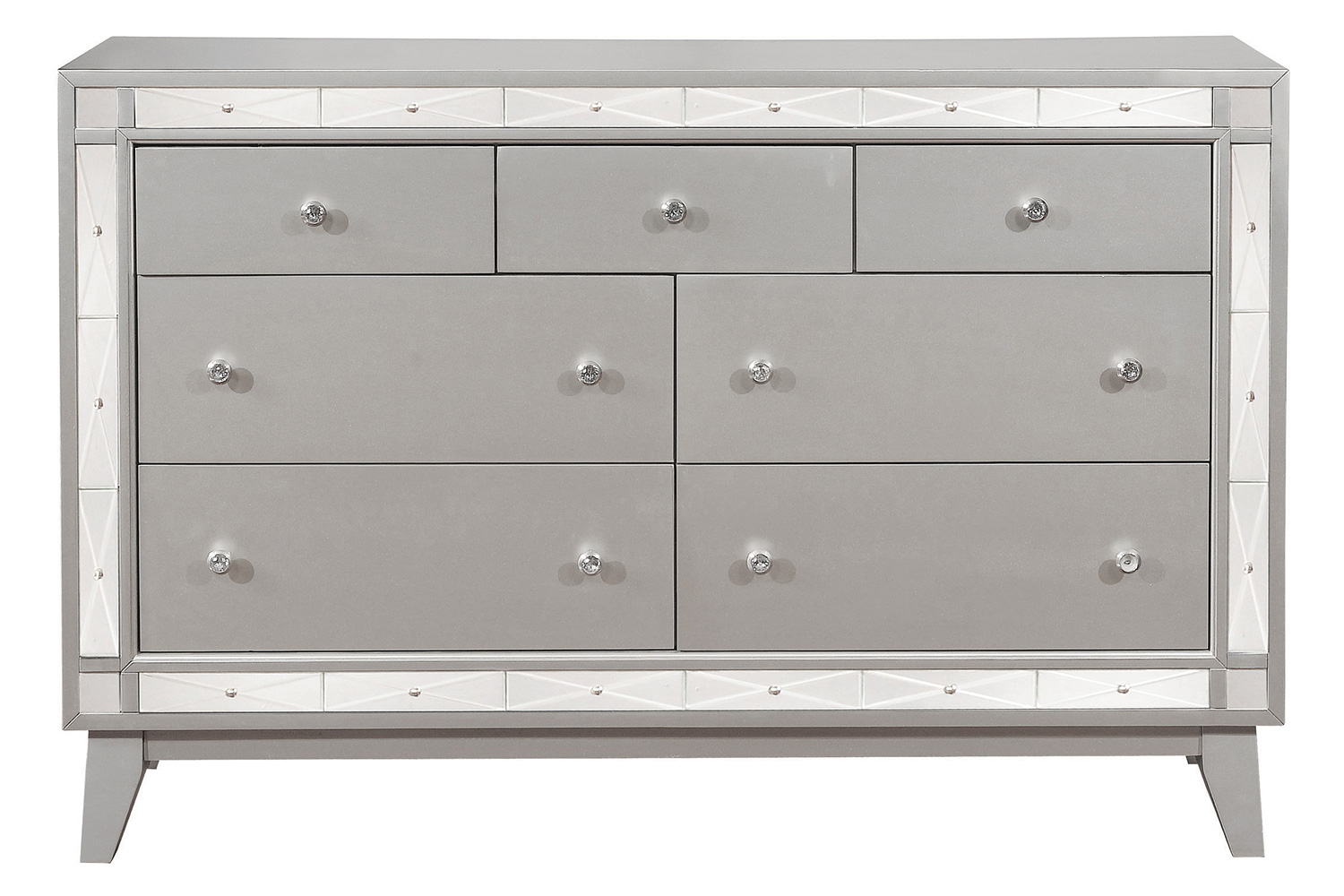 Coaster - Leighton 7-Drawer Dresser in Metallic Mercury