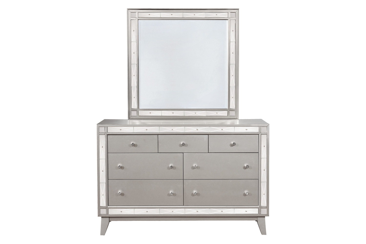 Coaster - Leighton 7-Drawer Dresser in Metallic Mercury