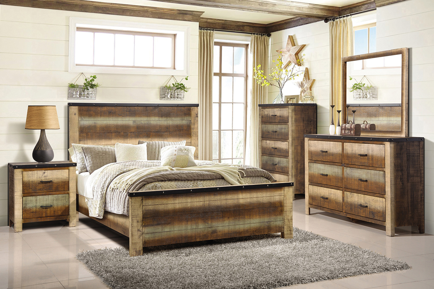 Coaster - Sembene 6-Drawer Dresser in Antique Multi-Color