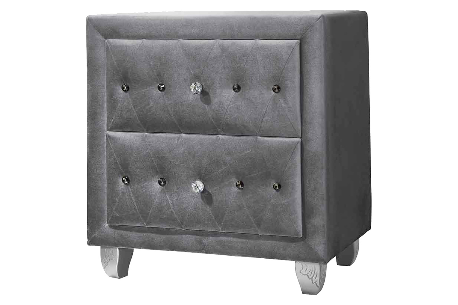 Coaster Deanna Queen Tufted Upholstered Bed - Gray