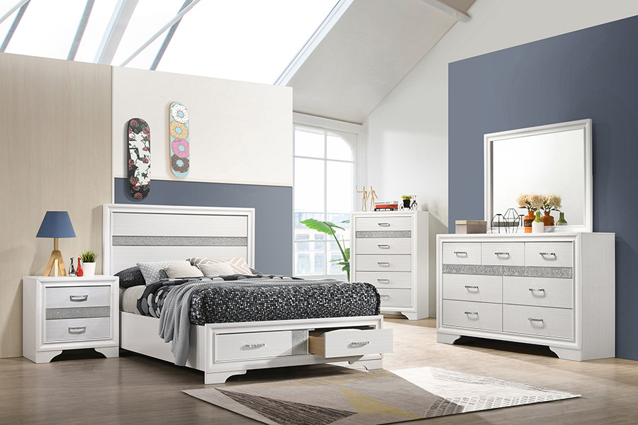 Coaster Miranda Full Storage Bed - White