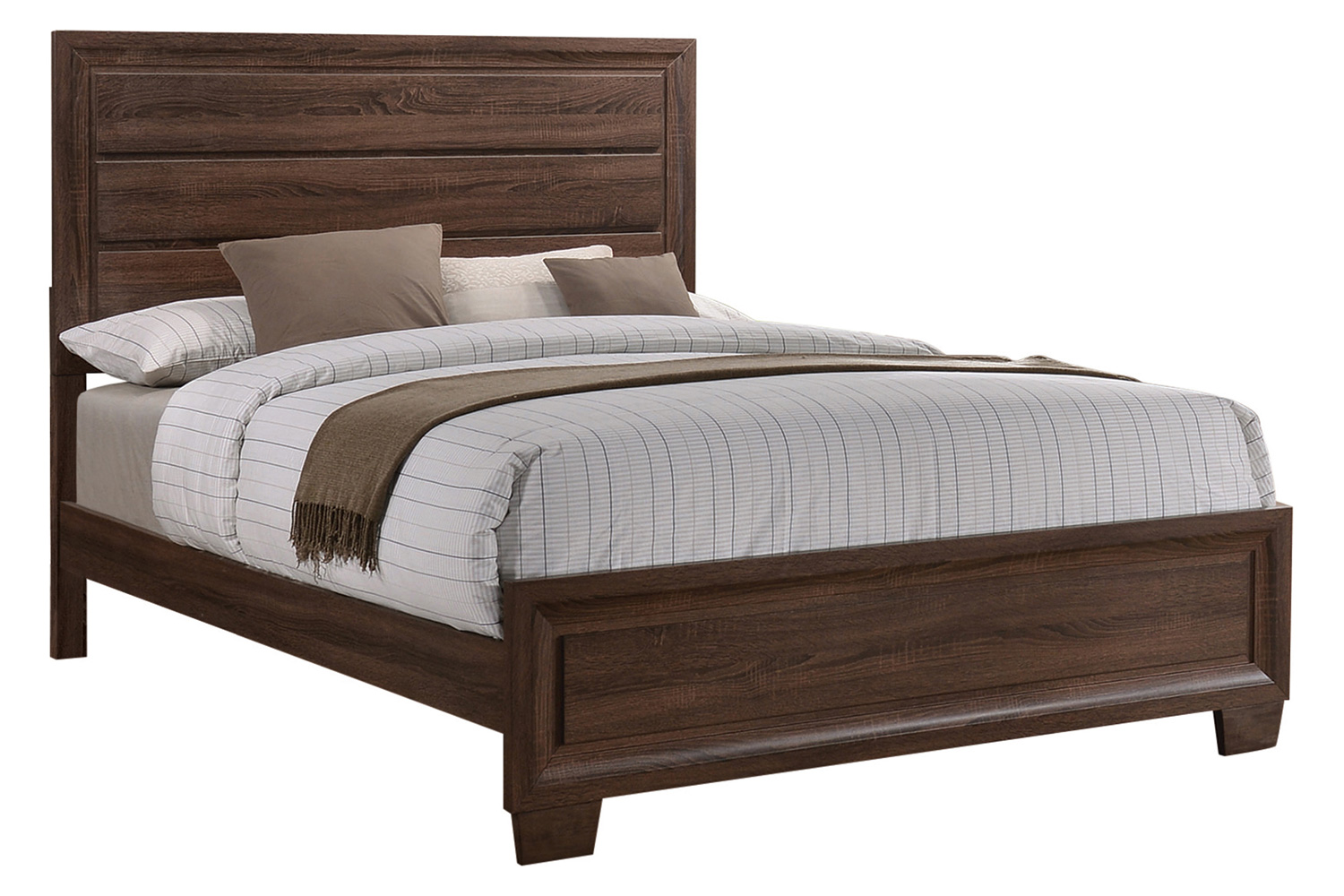 Coaster Brandon Eastern King Panel Bed - Medium Warm Brown