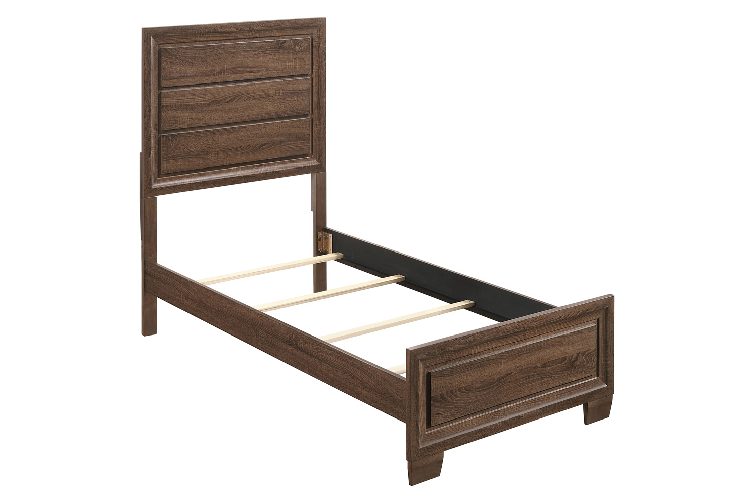 Coaster Brandon Twin Panel Bed - Medium Warm Brown