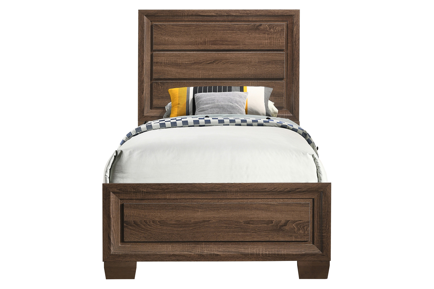 Coaster Brandon Twin Panel Bed - Medium Warm Brown