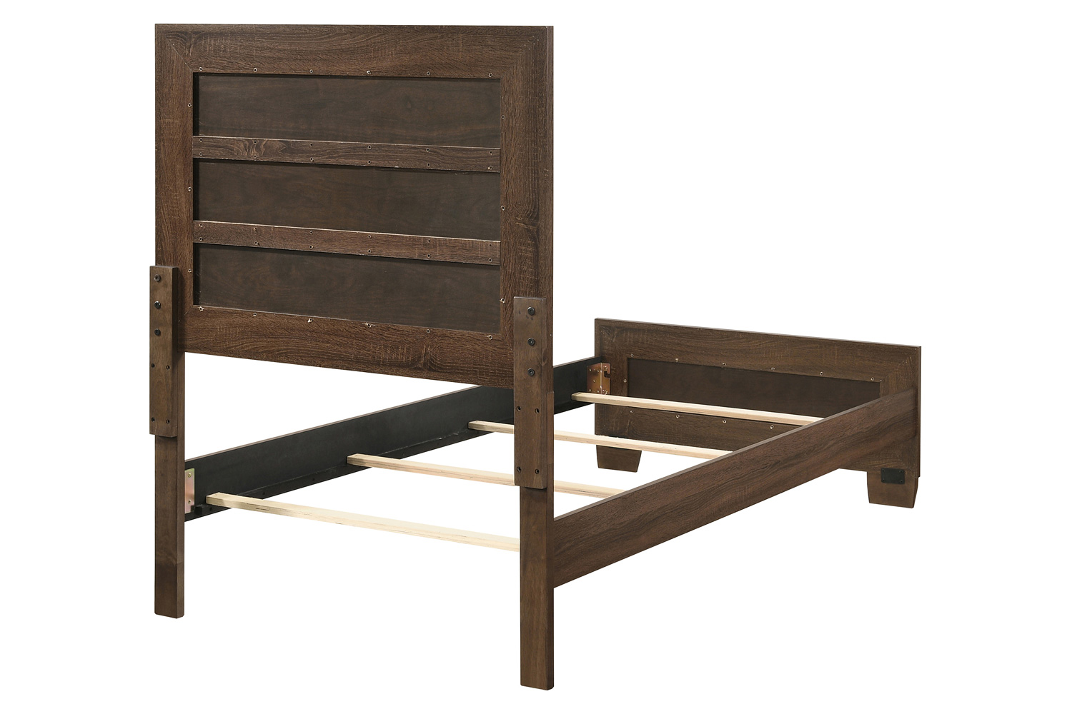 Coaster Brandon Twin Panel Bed - Medium Warm Brown