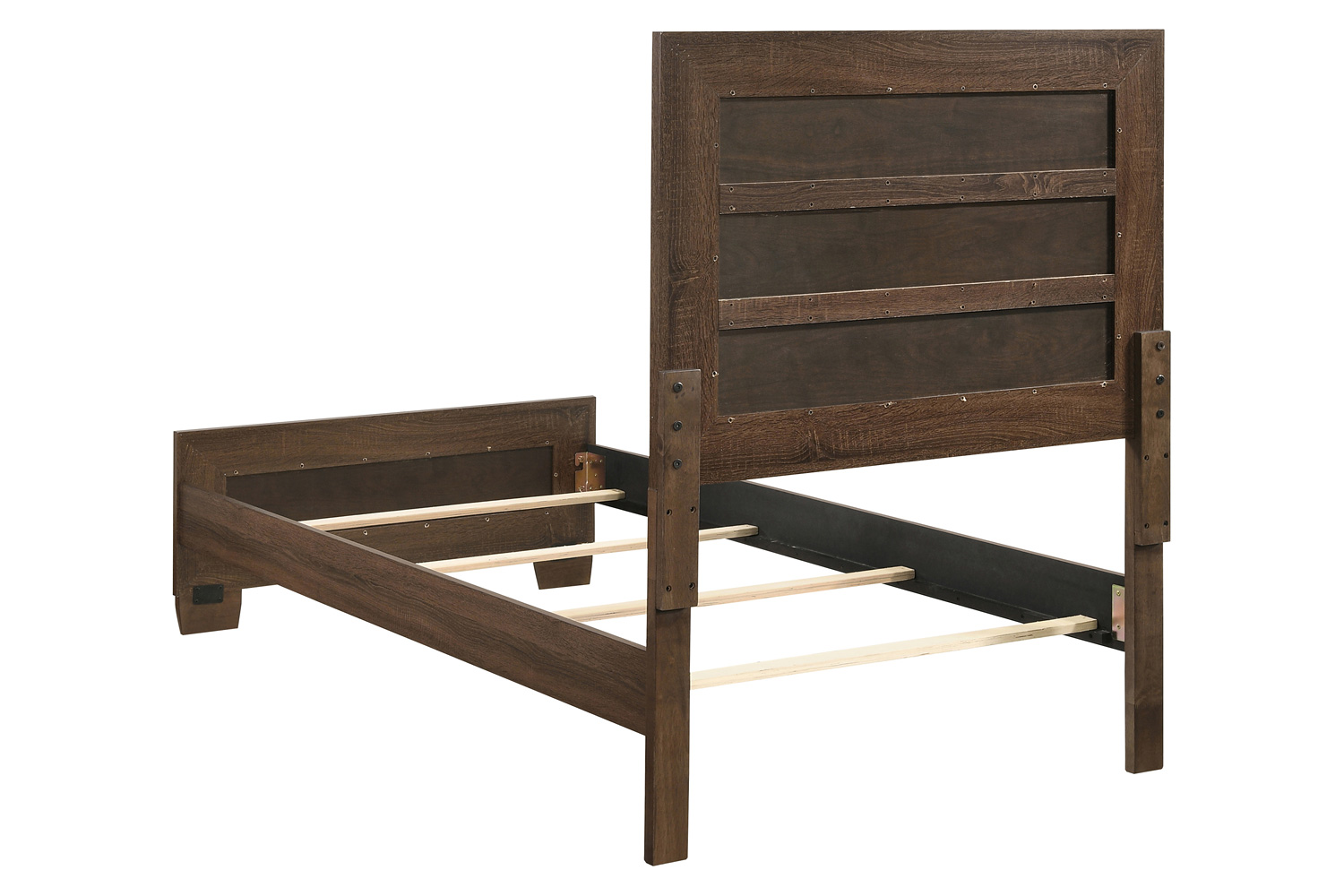 Coaster Brandon Twin Panel Bed - Medium Warm Brown