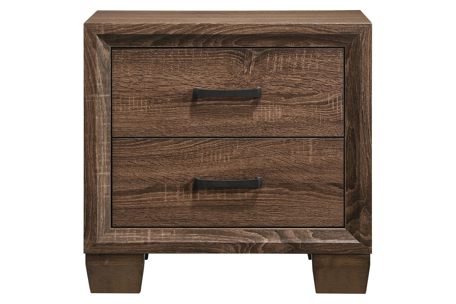 Coaster - Brandon 2-Drawer Nightstand in Medium Warm Brown