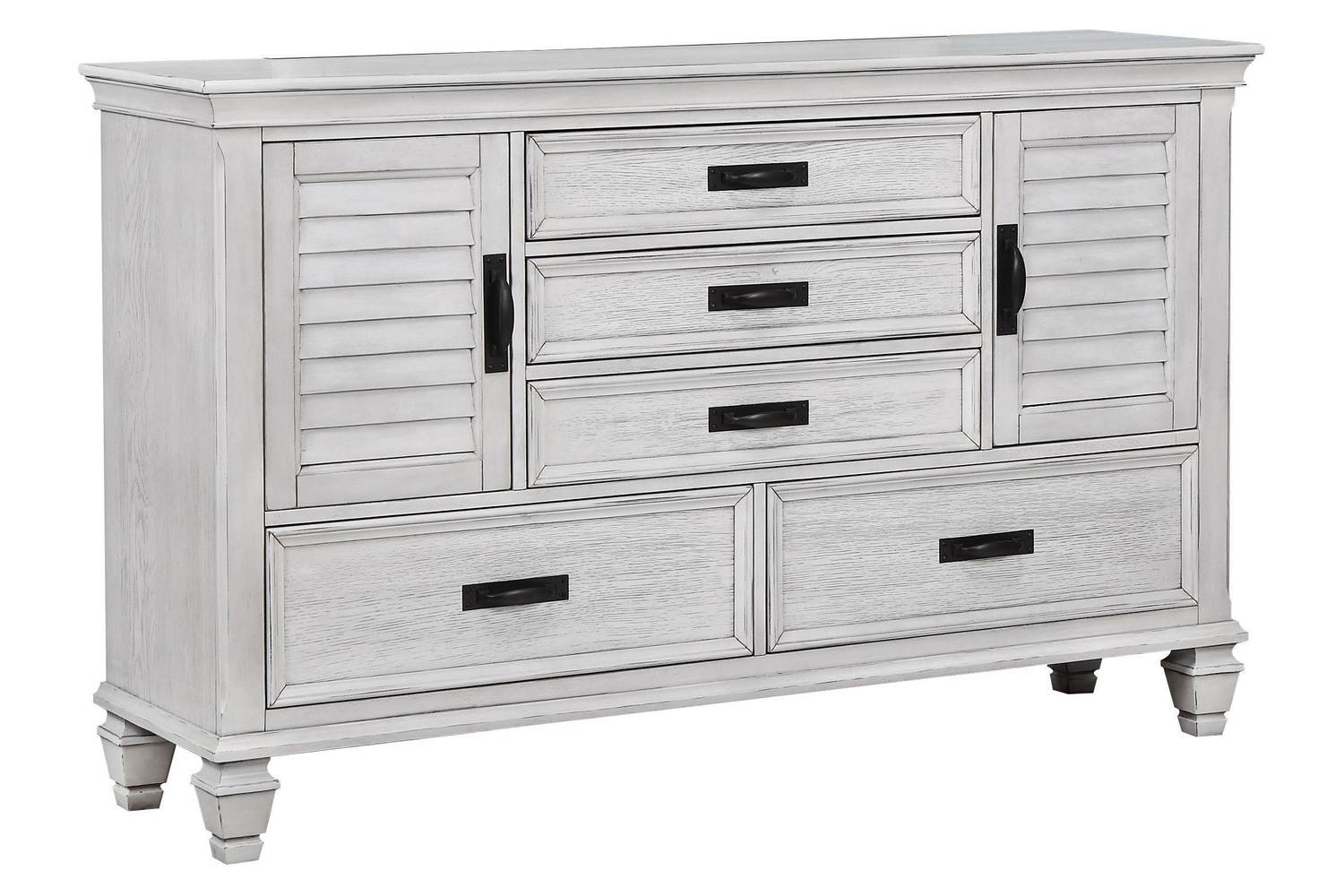 Coaster - Franco 5-Drawer Dresser with 2 Louvered Doors