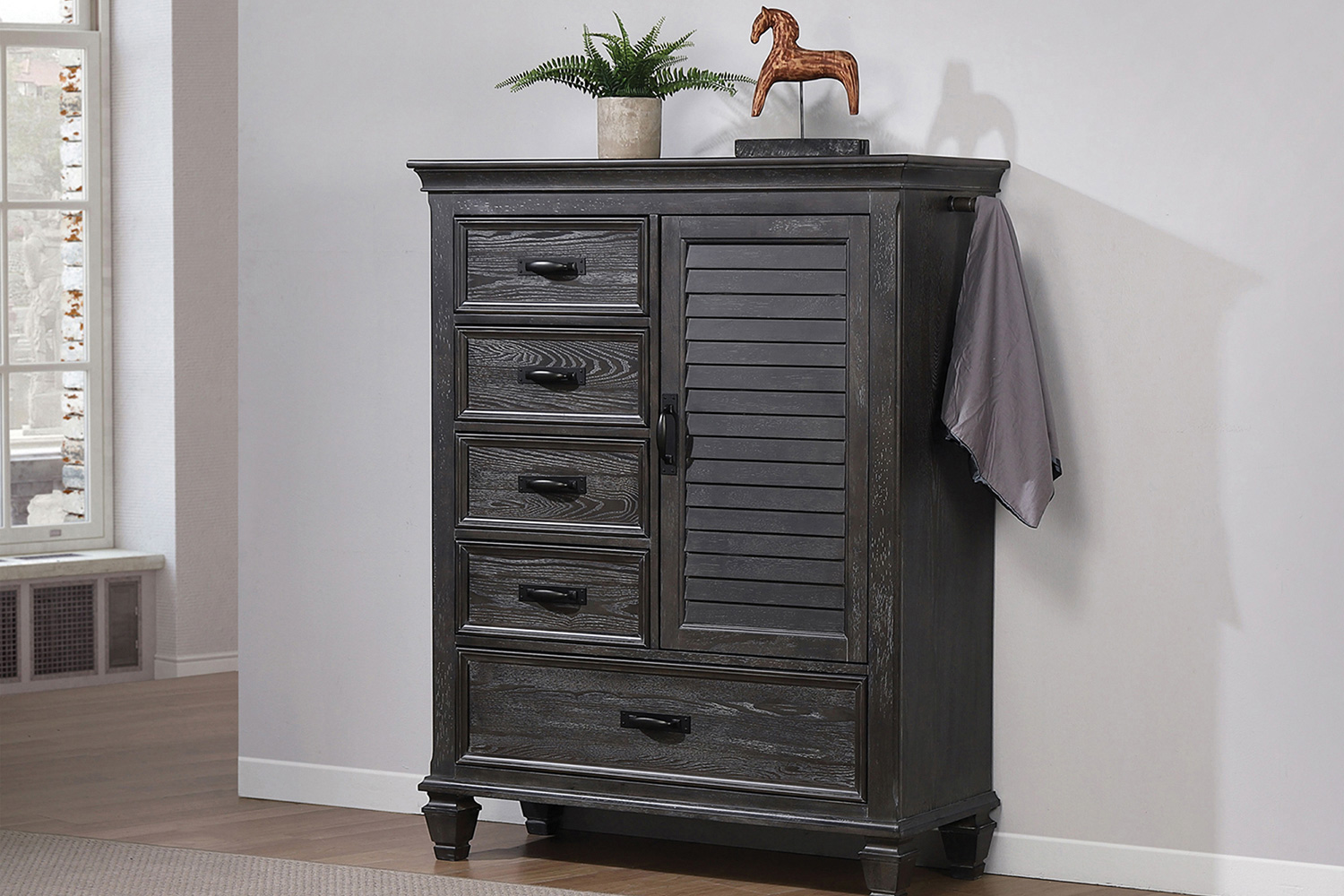 Coaster - Franco 5-Drawer Gentleman'S Chest in Weathered Sage