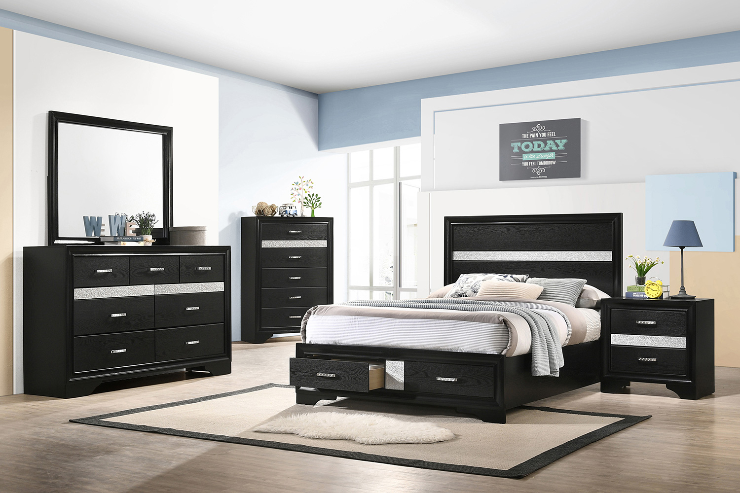 Coaster Miranda Full Storage Bed - Black