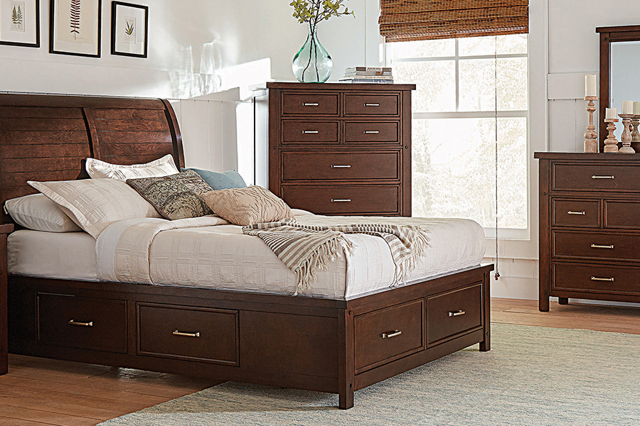 Coaster Barstow Queen Storage Bed - Pinot Noir