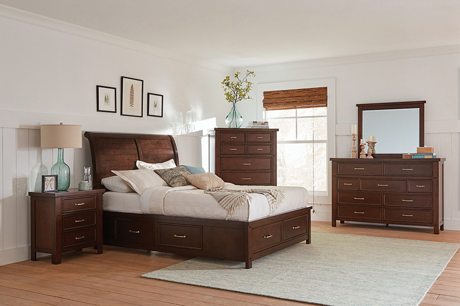 Coaster Barstow Queen Storage Bed - Pinot Noir