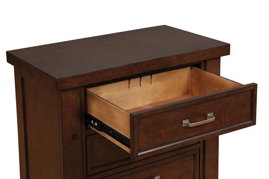 Coaster - Barstow 3-Drawer Rectangular Nightstand in Pinot Noir