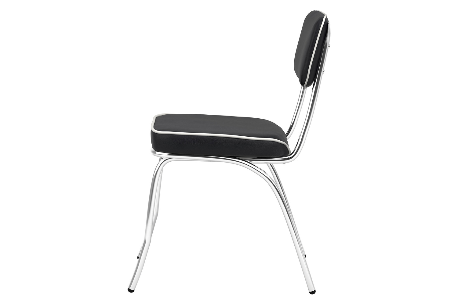 Coaster Retro Open Back Side Chairs (Set Of 2) - Black/Chrome