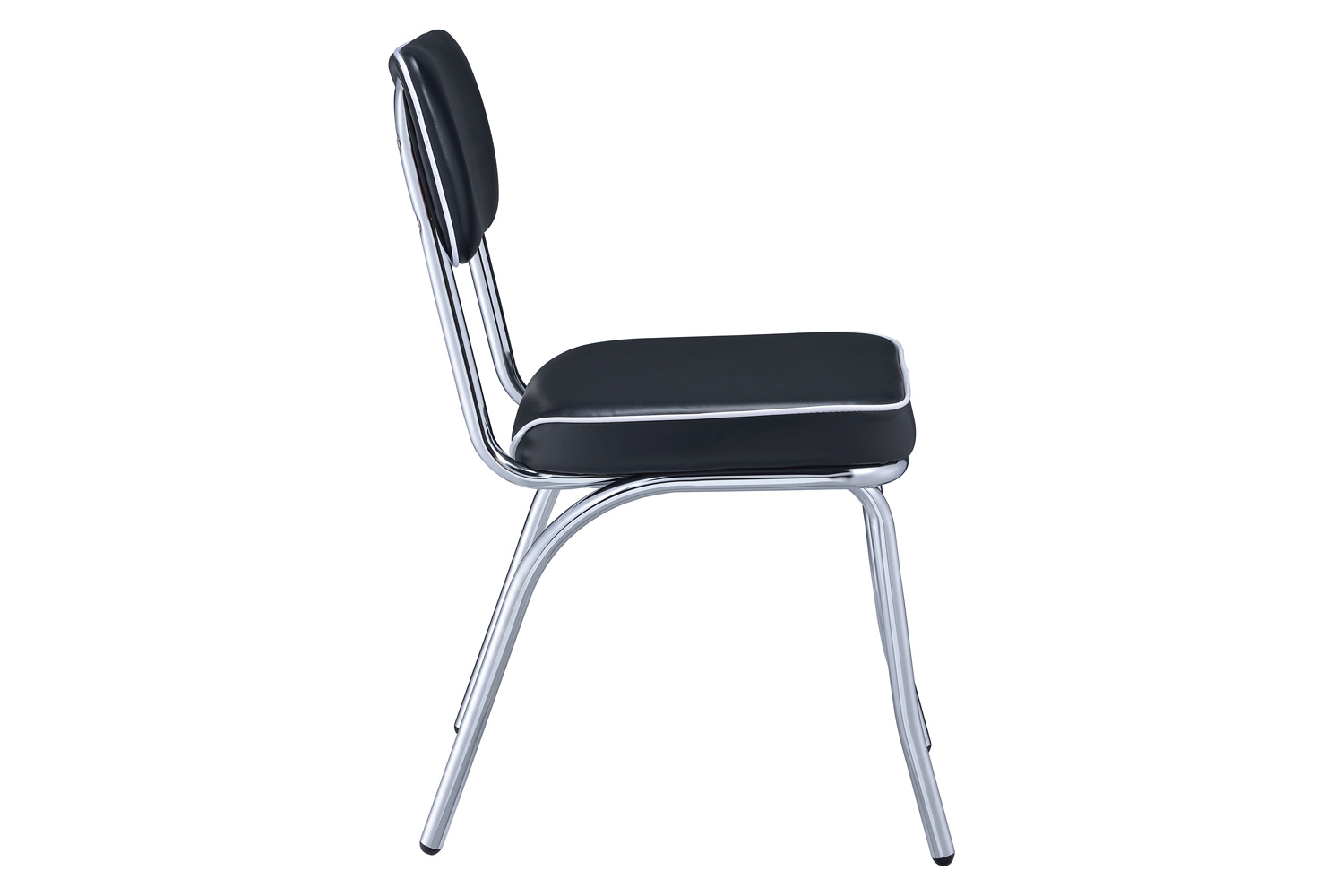 Coaster Retro Open Back Side Chairs (Set Of 2) - Black/Chrome