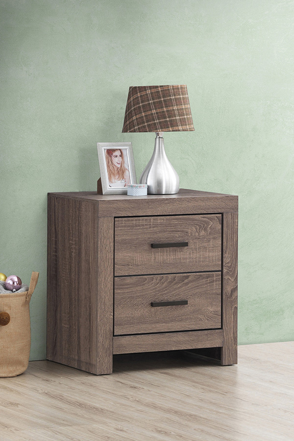 Coaster - Brantford 2-Drawer Nightstand in Barrel Oak