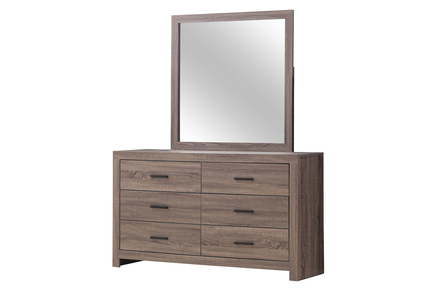 Coaster - Brantford Rectangle Dresser Mirror in Barrel Oak