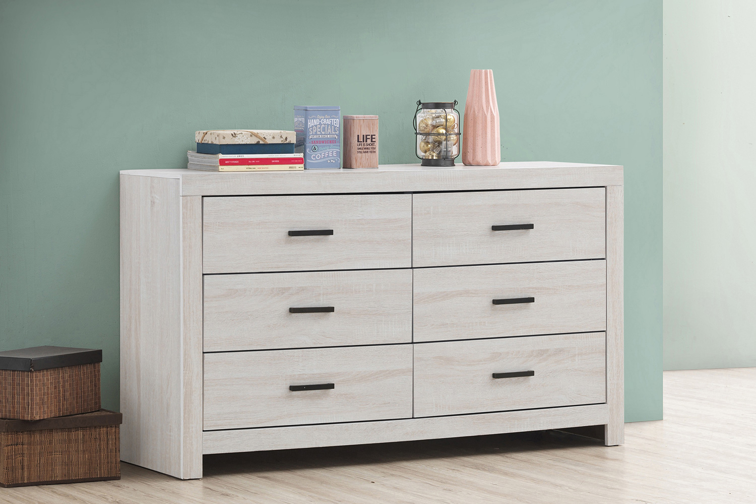 Coaster - Marion 6-Drawer Dresser in Coastal White