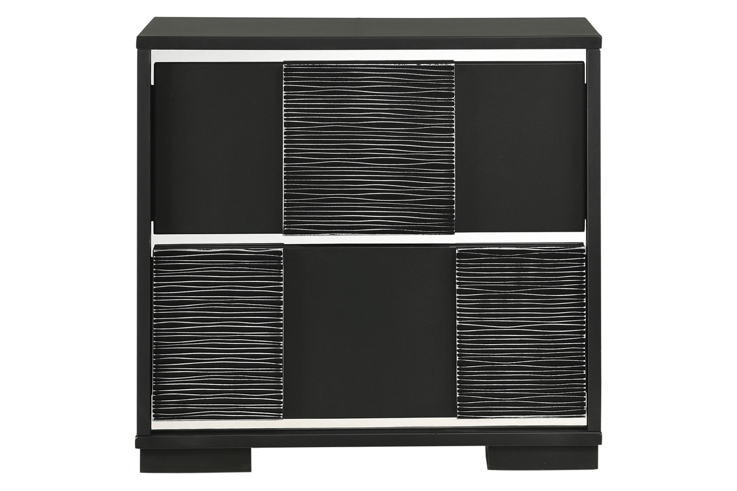 Coaster - Blacktoft 2-Drawer Nightstand in Black