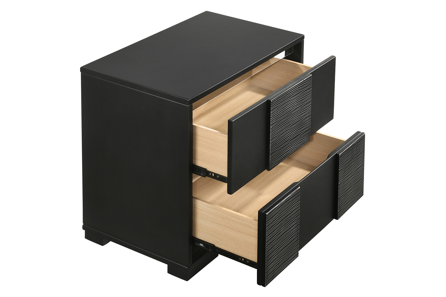 Coaster - Blacktoft 2-Drawer Nightstand in Black