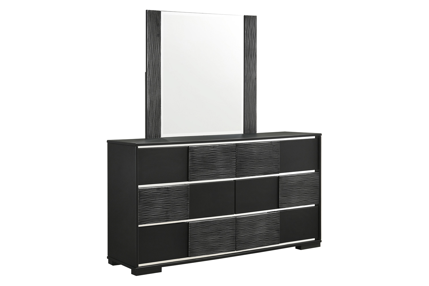 Coaster - Blacktoft Rectangle Dresser Mirror in Black