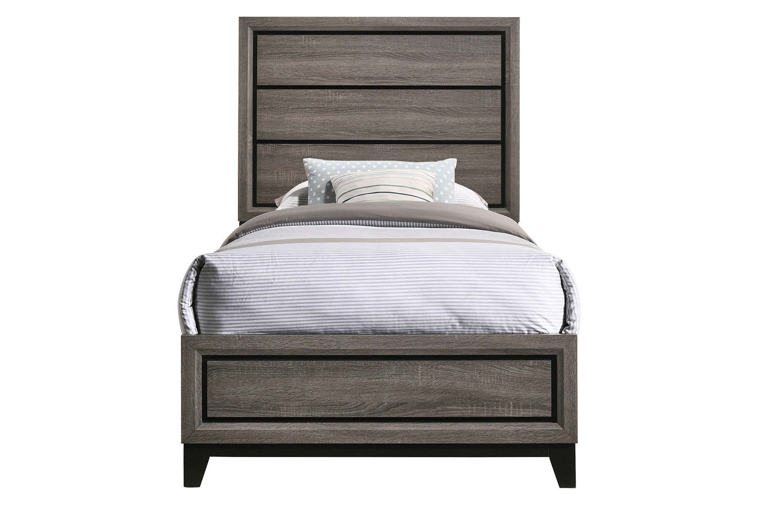 Coaster Watson Twin Panel Bed - Gray Oak