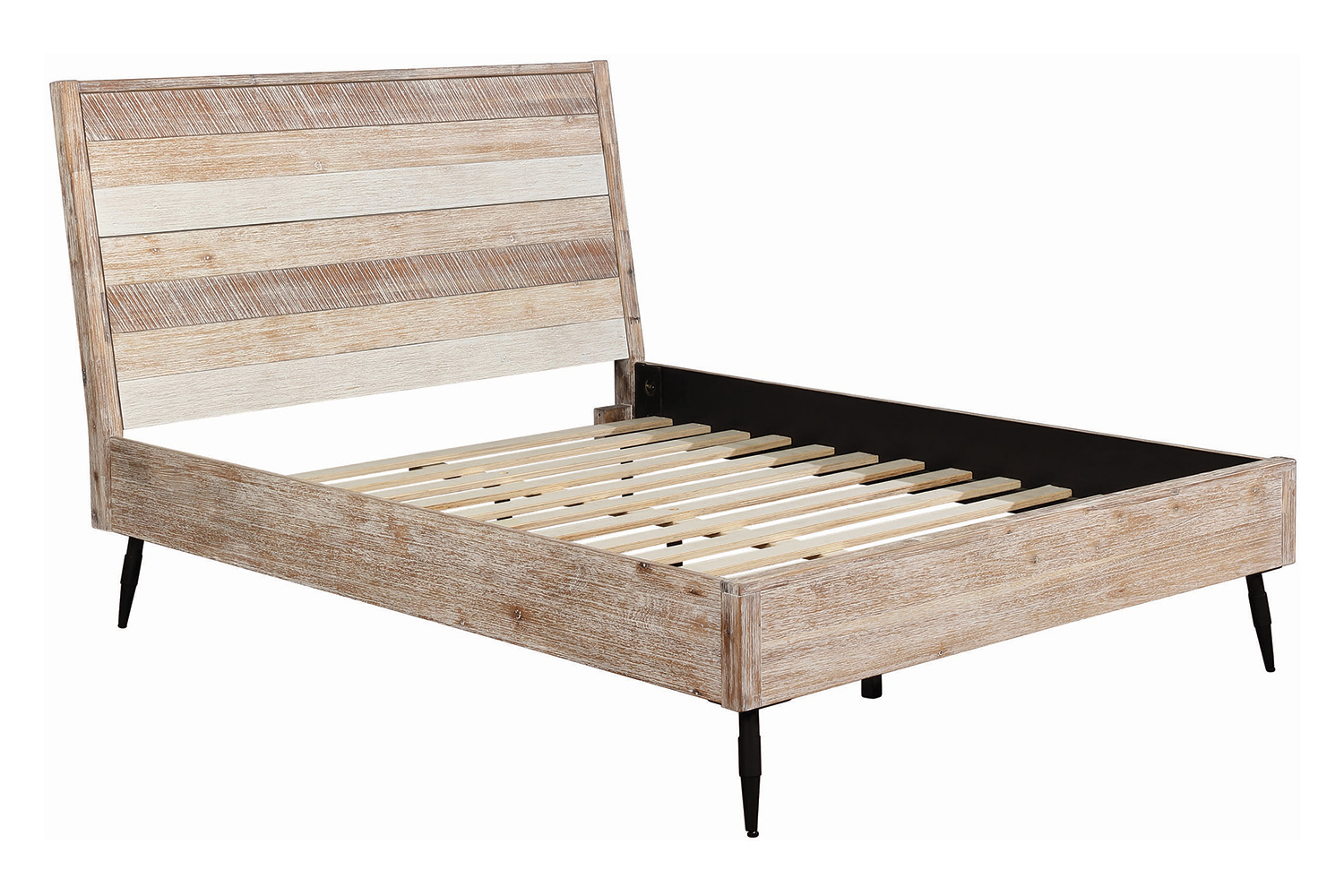 Coaster Marlow Eastern King Platform Bed - Rough Sawn Multi