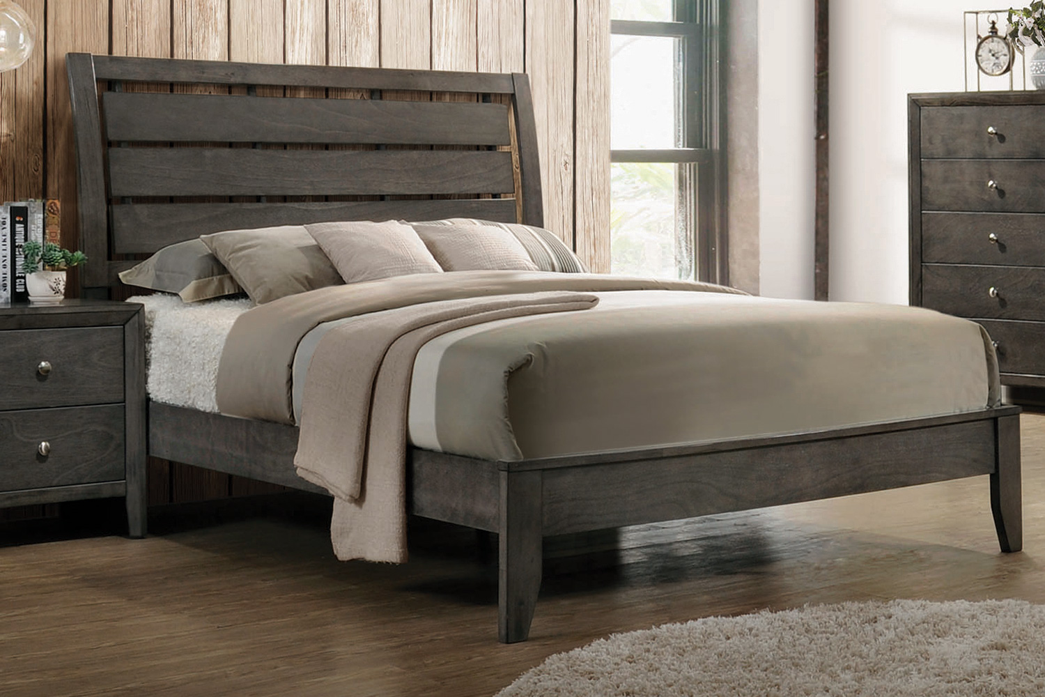 Coaster Serenity Full Panel Bed - Mod Gray