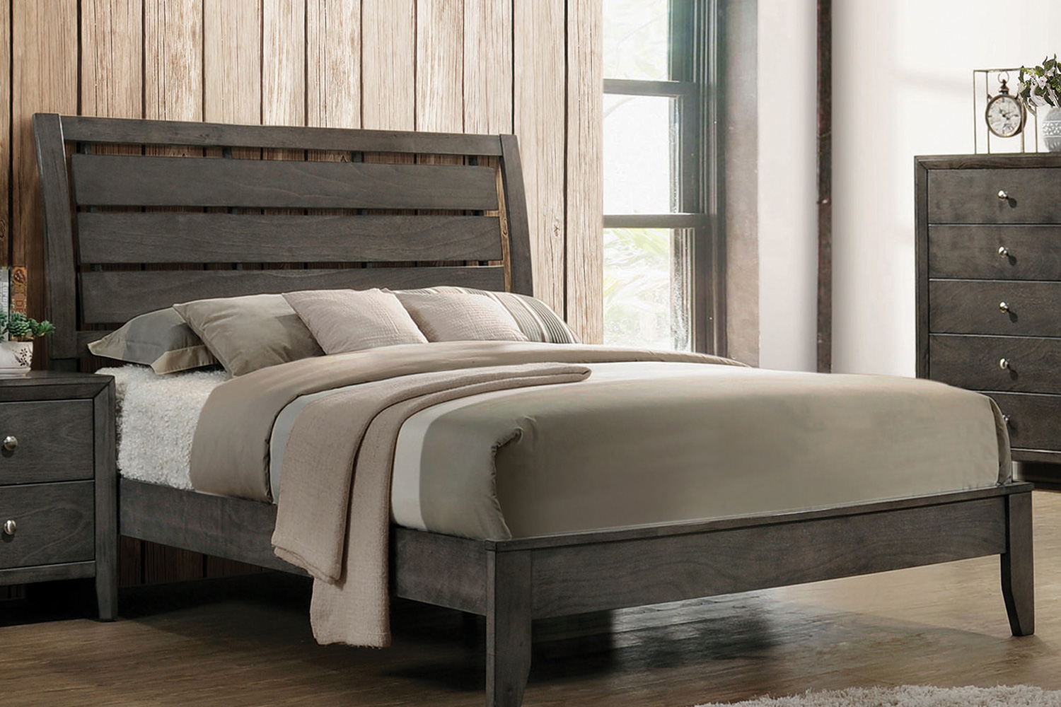 Coaster Serenity Twin Panel Bed - Mod Gray