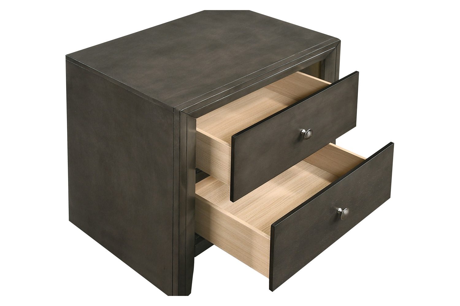 Coaster - Serenity 2-Drawer Nightstand in Mod Gray