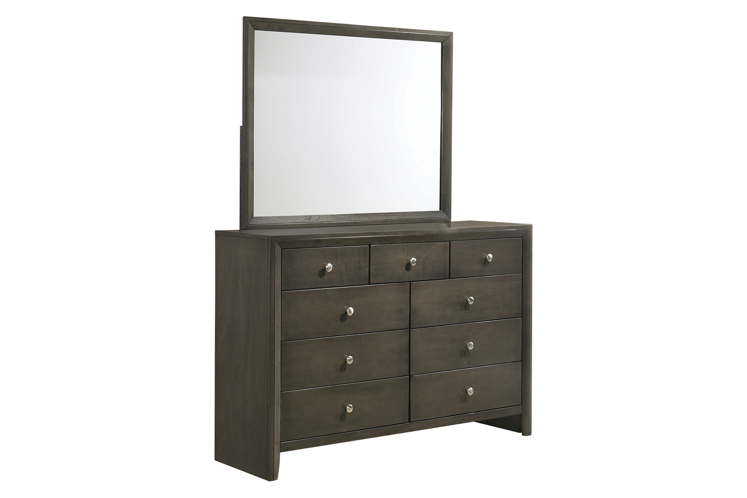 Coaster - Serenity Rectangular Dresser Mirror in Mod Gray