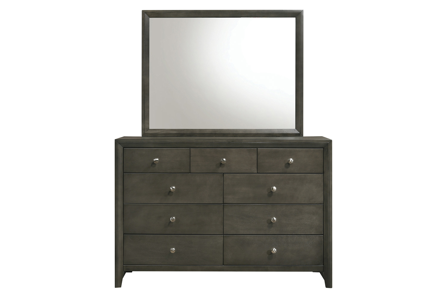 Coaster - Serenity Rectangular Dresser Mirror in Mod Gray