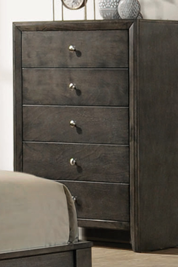 Coaster - Serenity 5-Drawer Chest in Mod Gray